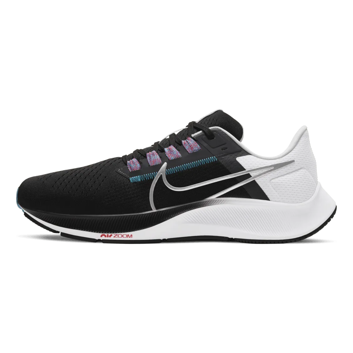 Air Zoom Pegasus 38 Mens Black/Silver
