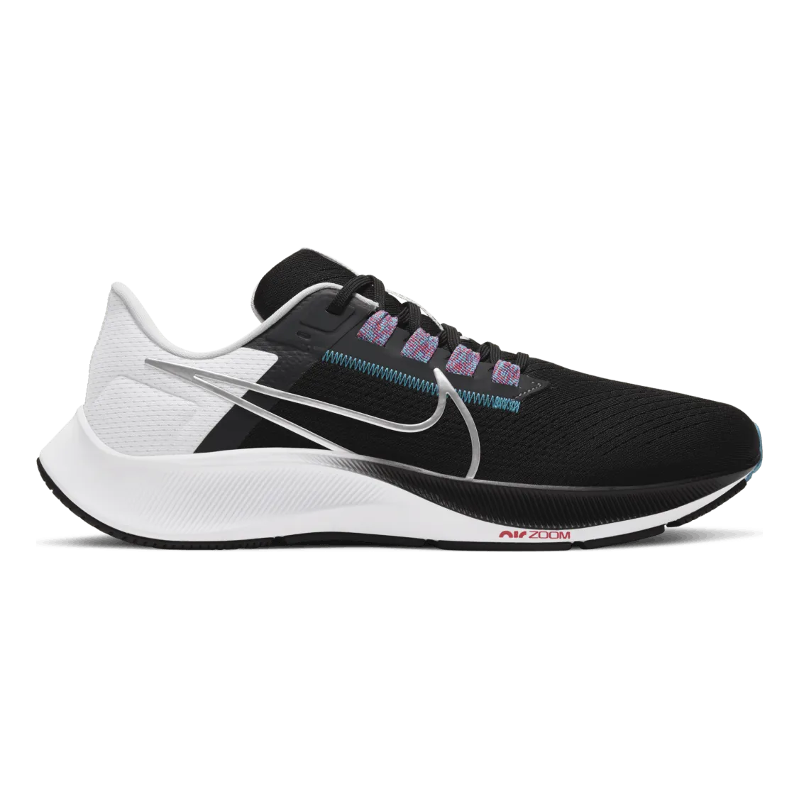 Air Zoom Pegasus 38 Mens Black/Silver