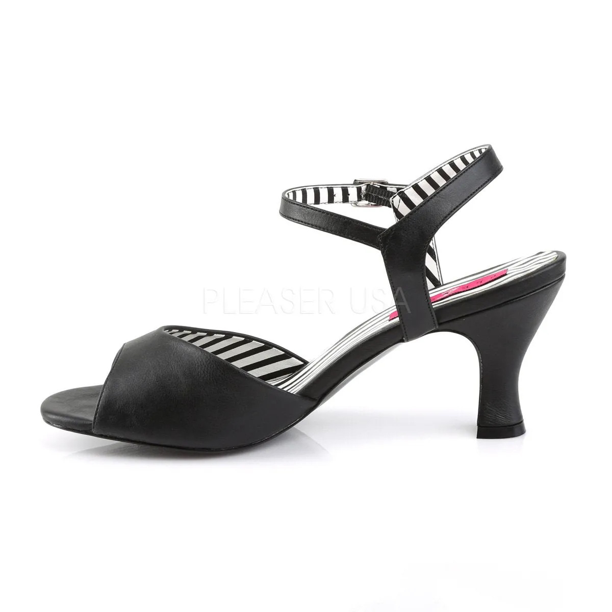 Ankle Strap Peep Toe Sandal Shoe with 3-inch Heel 4-colors PS-JENNA-09