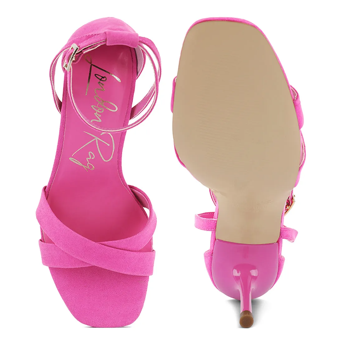 Ankle Strap Stiletto Heel Sandals