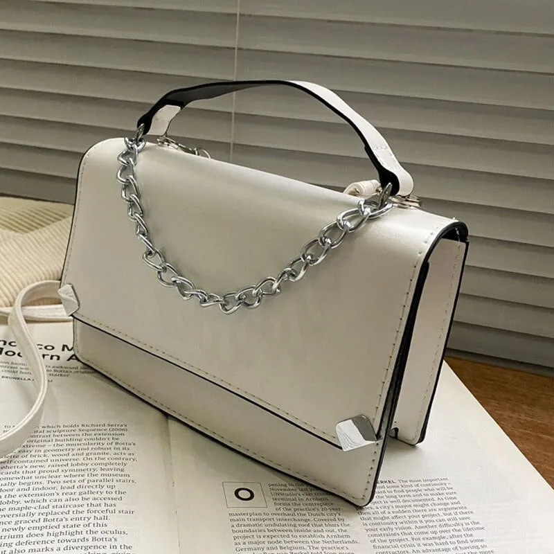 Back to College 2021 High Quality Handbags For Women Pu Leather Female Shoulder Bag Chain Strap Crossbody Bag And Ladies Small Square Bag