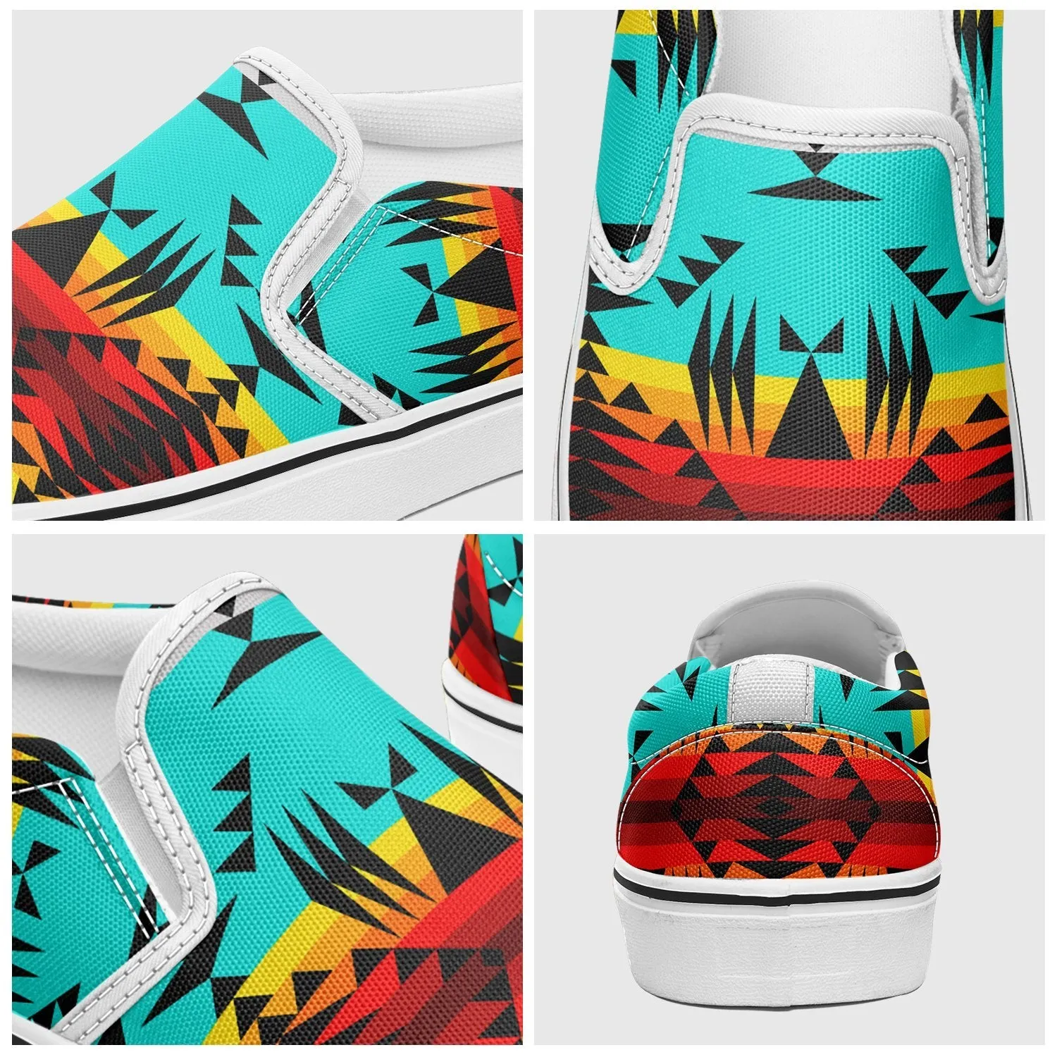 Between the Mountains Otoyimm Canvas Slip On Shoes