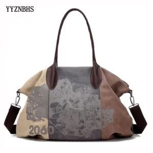 Brand Women Canvas Bags Large Pocket Casual Tote Bag Women Handbag Shoulder Bag Ladies Hand Bags Bolsas Feminina 2020 Sac A Main