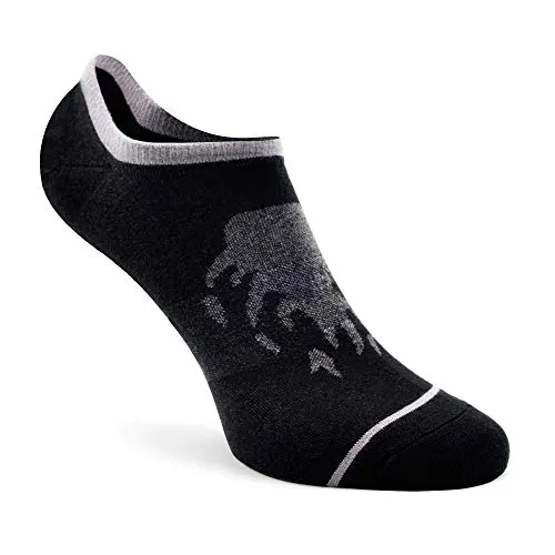 Busy Socks Black No Show Footies Hidden Recycled Socks for Women 9-11, Women's Low Cut Thin Sport Socks for Summer Hot Weather, 5 Pack, Medium, Black