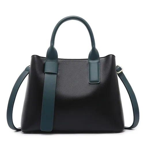 Christmas Gift Large Capacity Women Shoulder Bags Luxury Designer Pu Leather Women's Handbags Contrast Color Crossbody Women's bag Big tote bag
