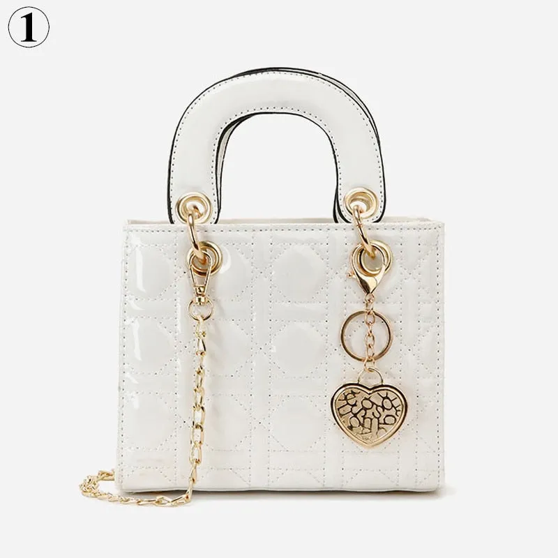 Christmas Gift Luxury Design Tote Bags For Women 2024 New Fashion Handbags Ladies Shoulder Bags Trending Lingge Chain Crossbody Bag And Purse