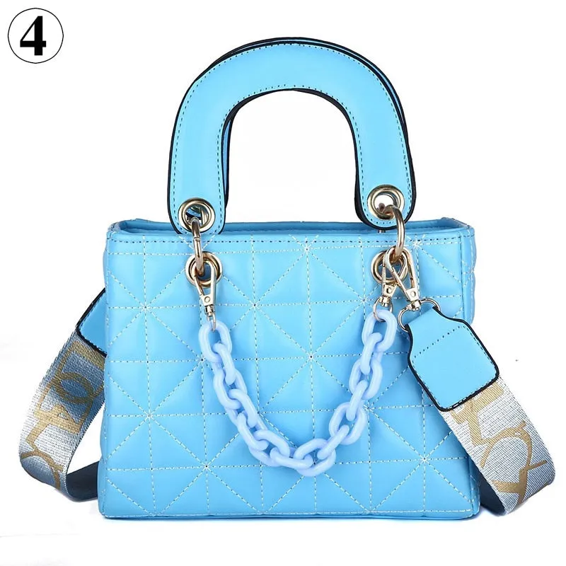 Christmas Gift Luxury Design Tote Bags For Women 2024 New Fashion Handbags Ladies Shoulder Bags Trending Lingge Chain Crossbody Bag And Purse
