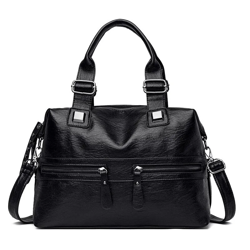 Christmas Gift Women Bag High Quality PU Leather Shoulder Crossbody Bags for Women Large Capacity Tote Bag Multi Pocket Purses And handbags