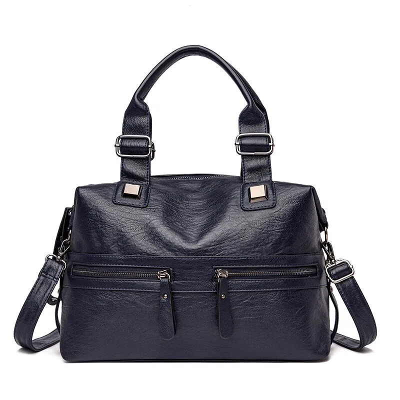 Christmas Gift Women Bag High Quality PU Leather Shoulder Crossbody Bags for Women Large Capacity Tote Bag Multi Pocket Purses And handbags