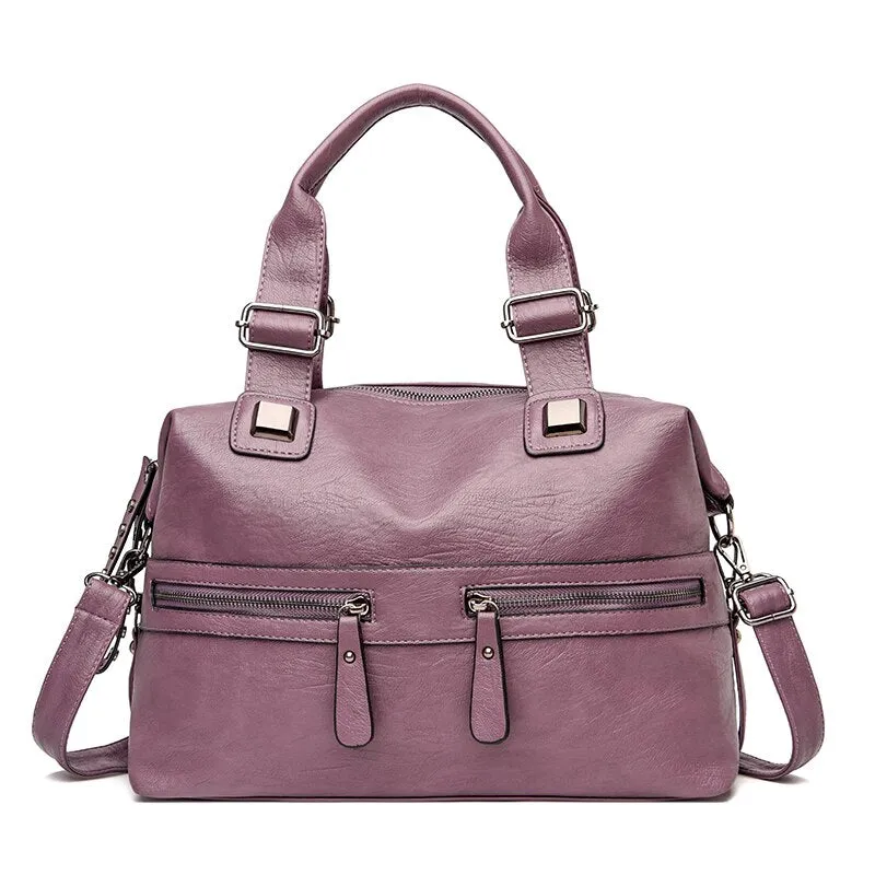 Christmas Gift Women Bag High Quality PU Leather Shoulder Crossbody Bags for Women Large Capacity Tote Bag Multi Pocket Purses And handbags