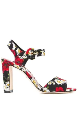 Daisy and Poppy Print Sandals