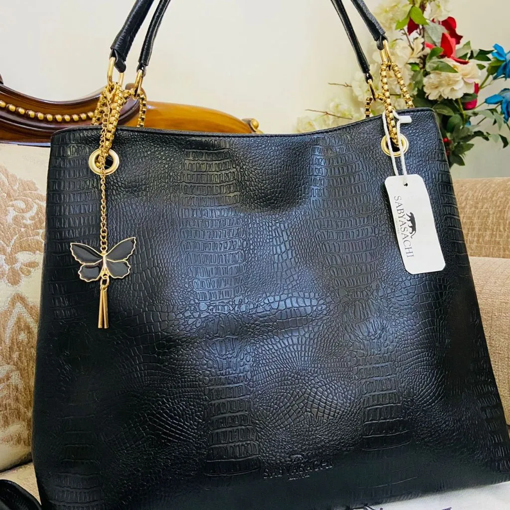 Designer Croco Tote Large Bucket Handbag For Women