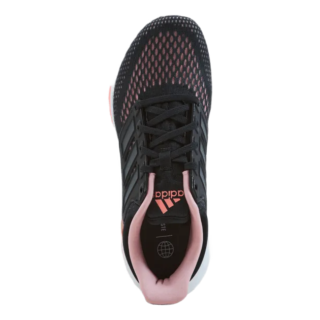 EQ21 Run Shoes Core Black / Grey Six / Wonder Mauve