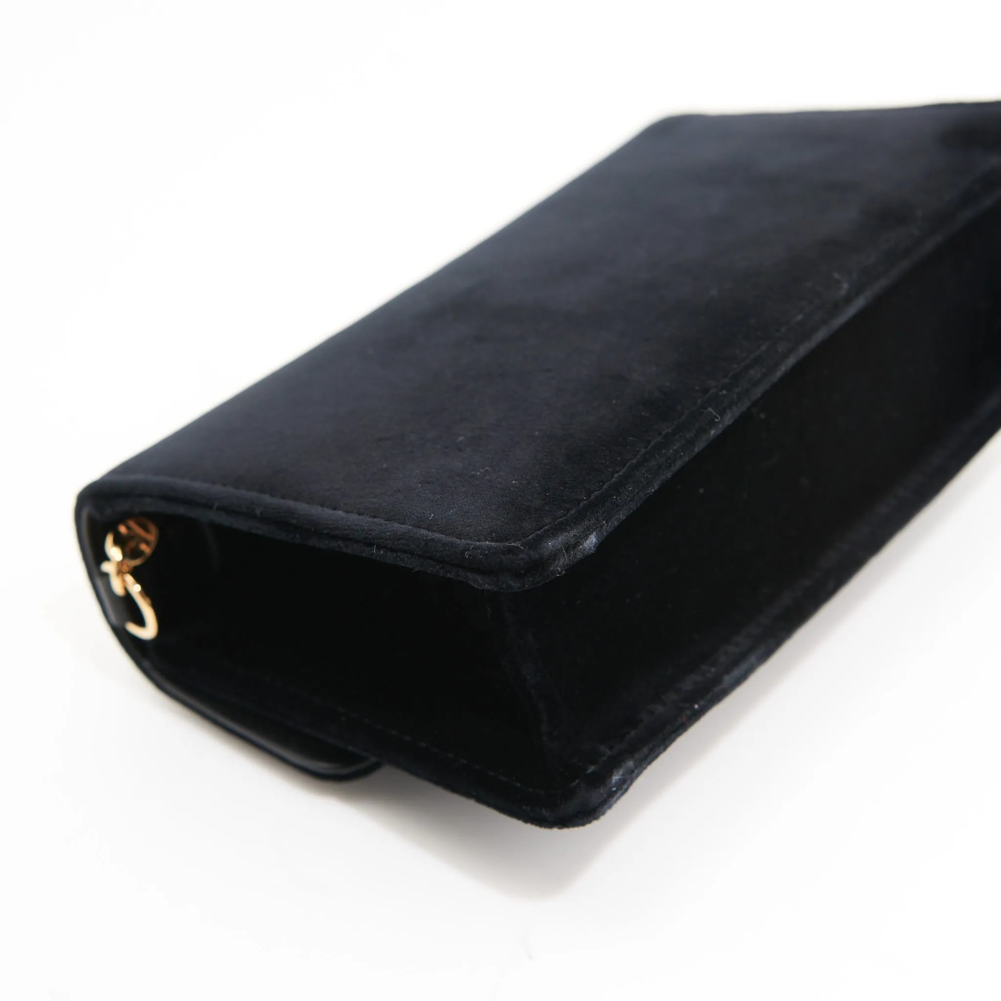 Gucci Velvet Dionysus Super Mini in Black GHW