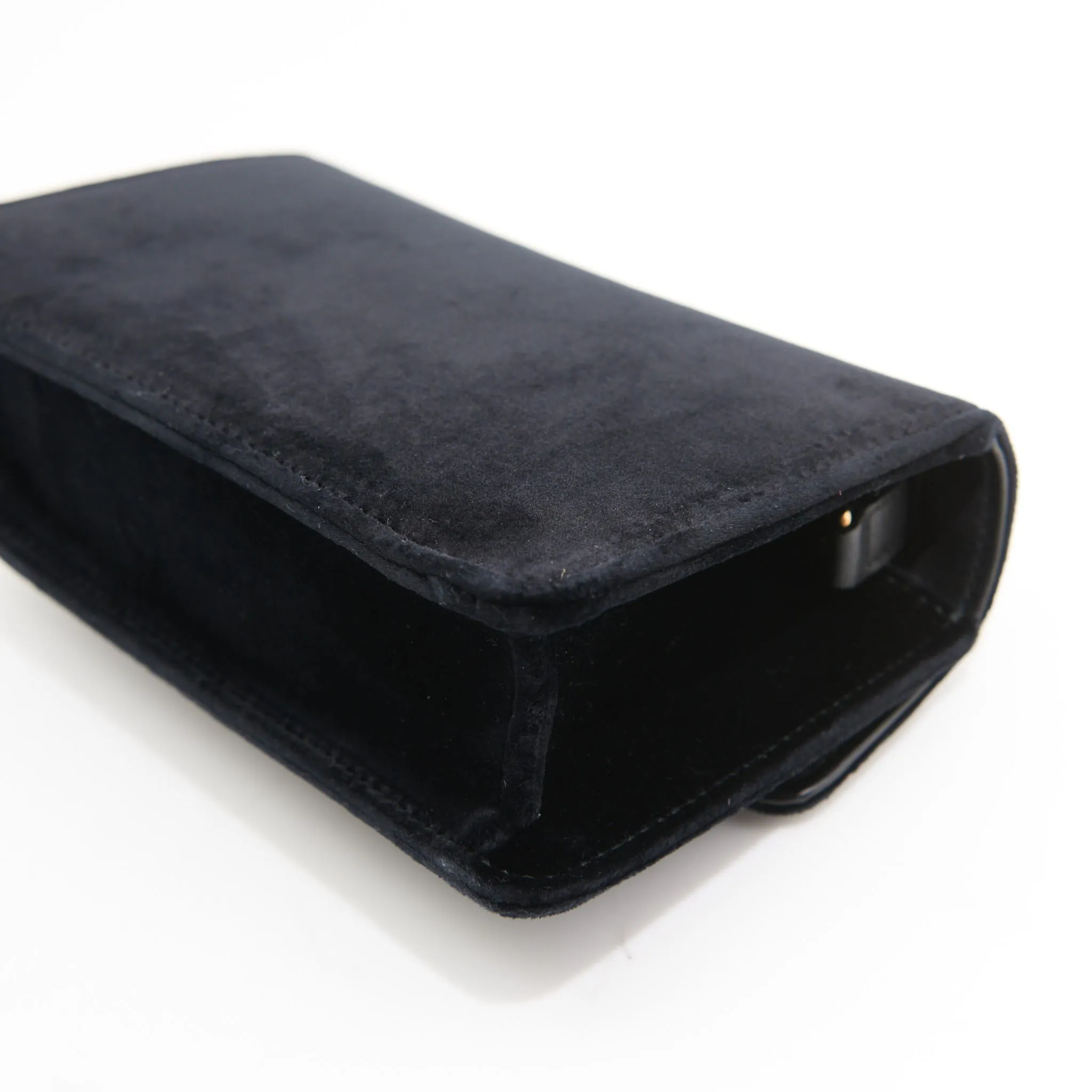 Gucci Velvet Dionysus Super Mini in Black GHW