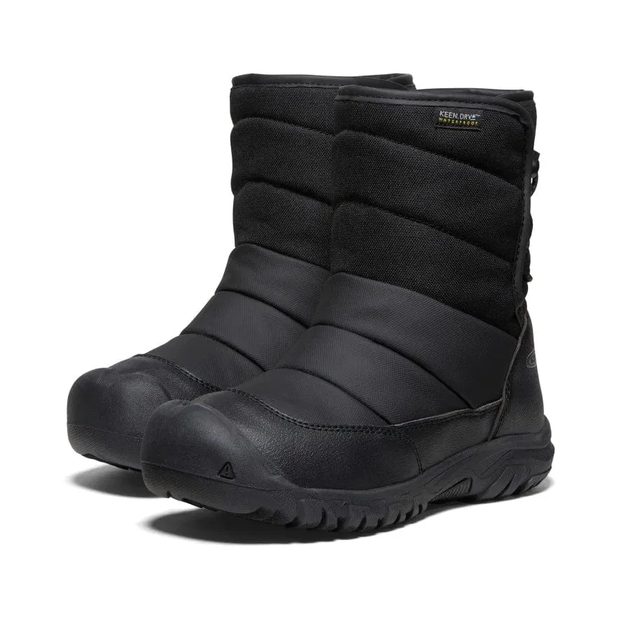 Keen Puffrider Waterproof Winter Boot - Black/Steel Grey