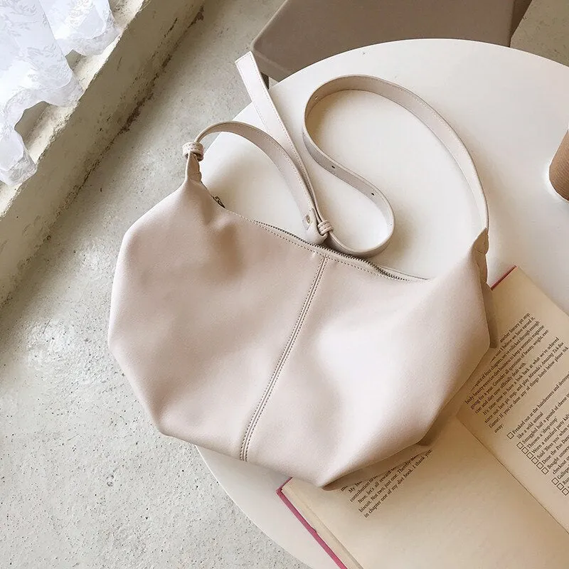 Korean women messenger bag soft PU leather Casual hobos Shoulder Bags big capacity handbag travel female Crossbody Bags bolsa