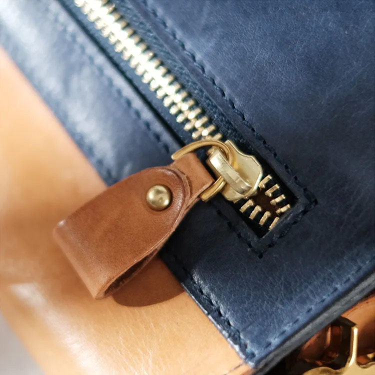 Ladies Vintage Leather Crossbody Satchel Purse Messenger Bag For Women