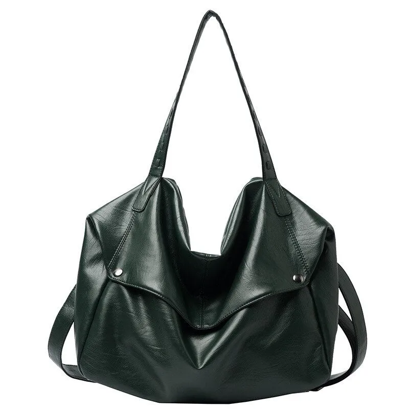 Large Capacity Soft Leather Handbags for Women 2021 Designer Casual Ladies Shoulder Crossbody Bag Female Tote Hand Bags Work New