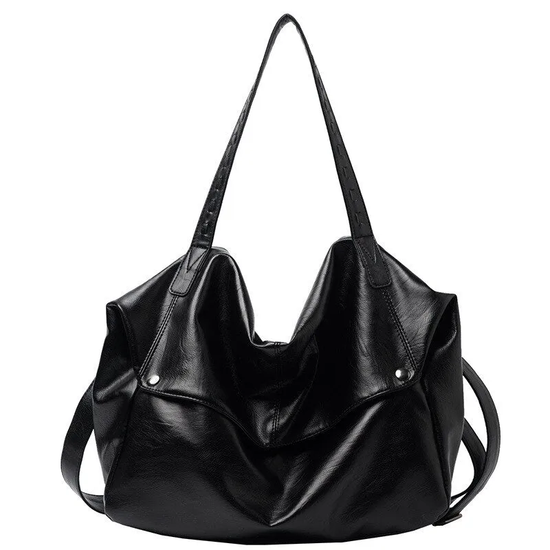 Large Capacity Soft Leather Handbags for Women 2021 Designer Casual Ladies Shoulder Crossbody Bag Female Tote Hand Bags Work New