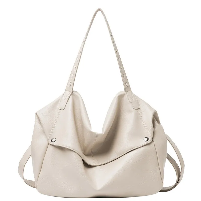Large Capacity Soft Leather Handbags for Women 2021 Designer Casual Ladies Shoulder Crossbody Bag Female Tote Hand Bags Work New