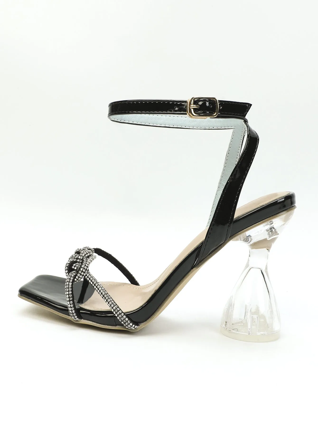 Lotus Blossom Rhinestone Sandals