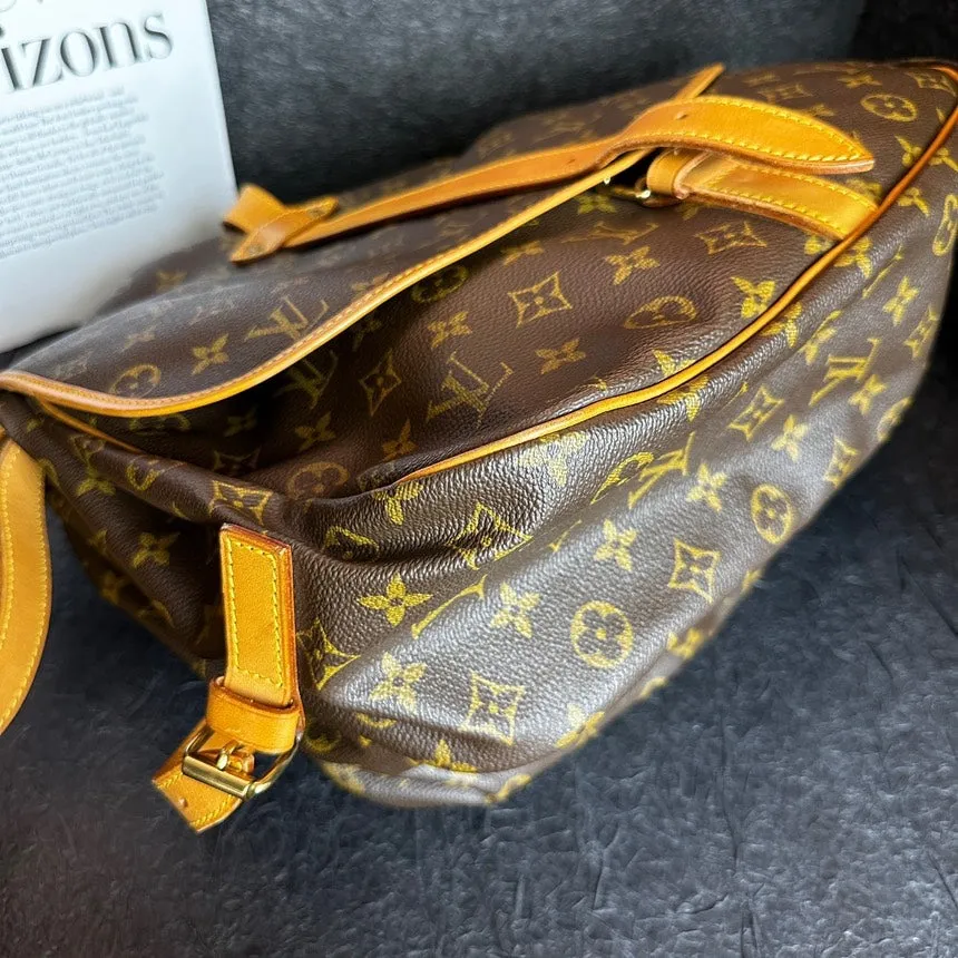 Louis Vuitton Gemini Brown Monogram Crossbody Bag 31cm