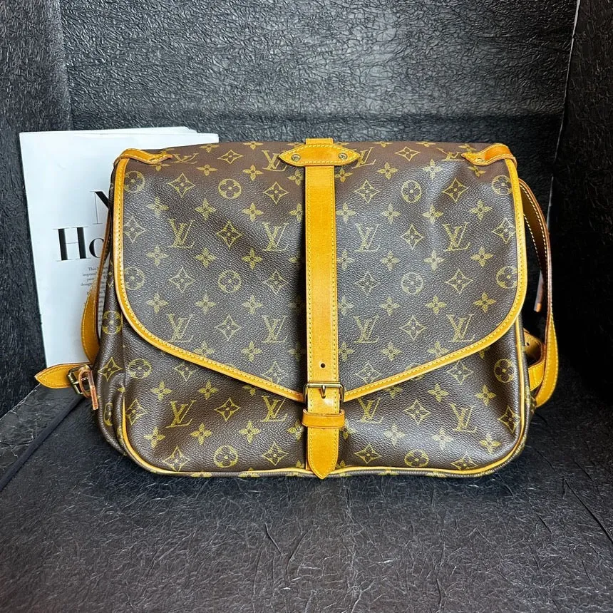 Louis Vuitton Gemini Brown Monogram Crossbody Bag 31cm