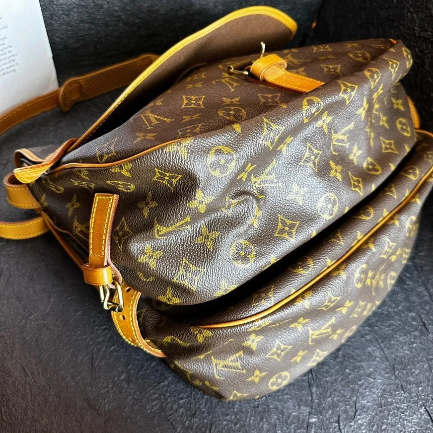 Louis Vuitton Gemini Brown Monogram Crossbody Bag 31cm