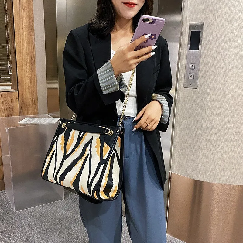 Luxury Pu Leather Handbags Women Chain Shoulder Bags Fashion Designer Ladies Crossbody Bags for Women Casual Messenger Bag New