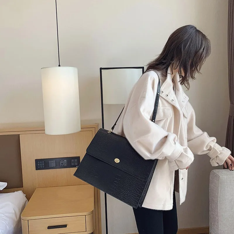 Luxury Pu Leather Handbags Women Large Capacity Tote Bags Fashion Designer Ladies Crossbody Bags for Women Casual Shoulder Bag