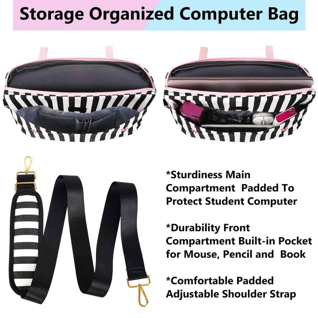 Matein Laptop Messenger Bag for Women