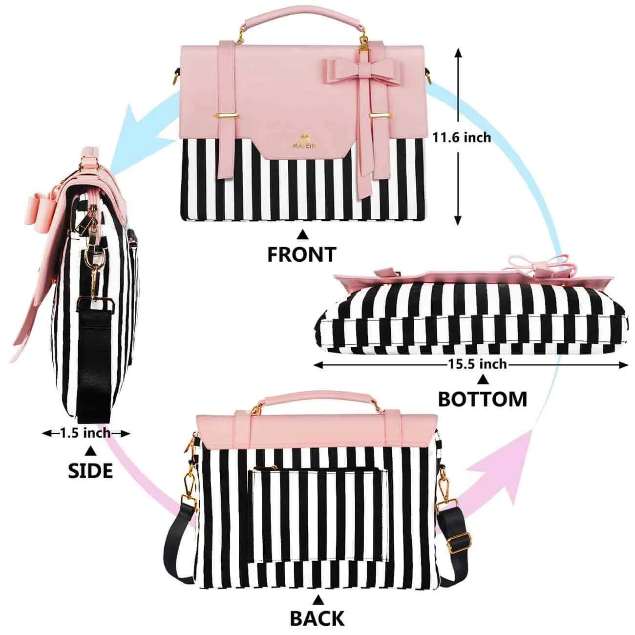 Matein Laptop Messenger Bag for Women