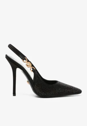 Medusa '95 110 Crystal Slingback Pumps