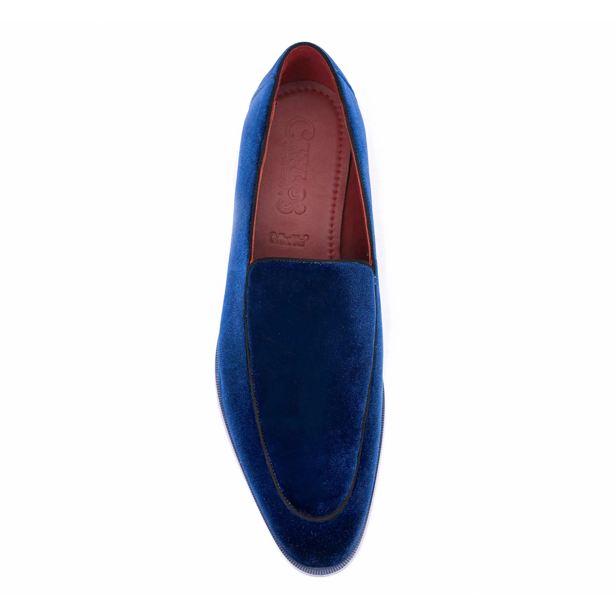 Prince Velvet Loafer // Navy