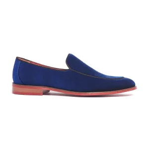 Prince Velvet Loafer // Navy