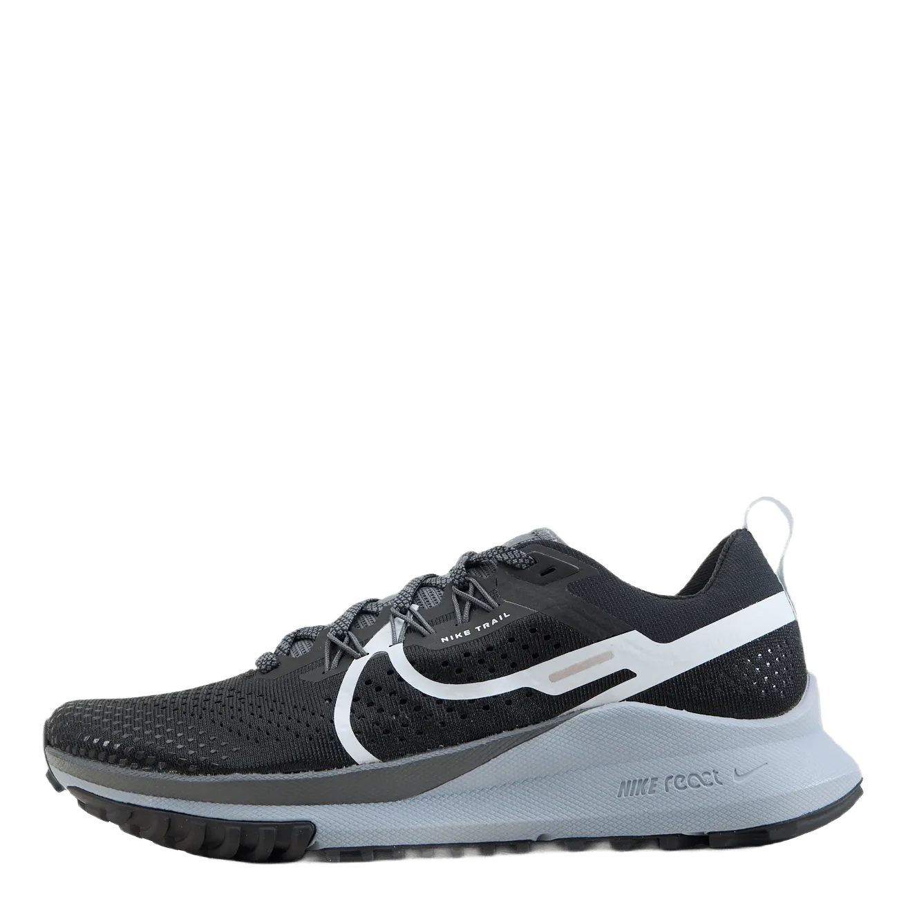 React Pegasus Trail 4 Women's Trail Running Shoes BLACK/AURA-DARK GREY-WOLF GREY