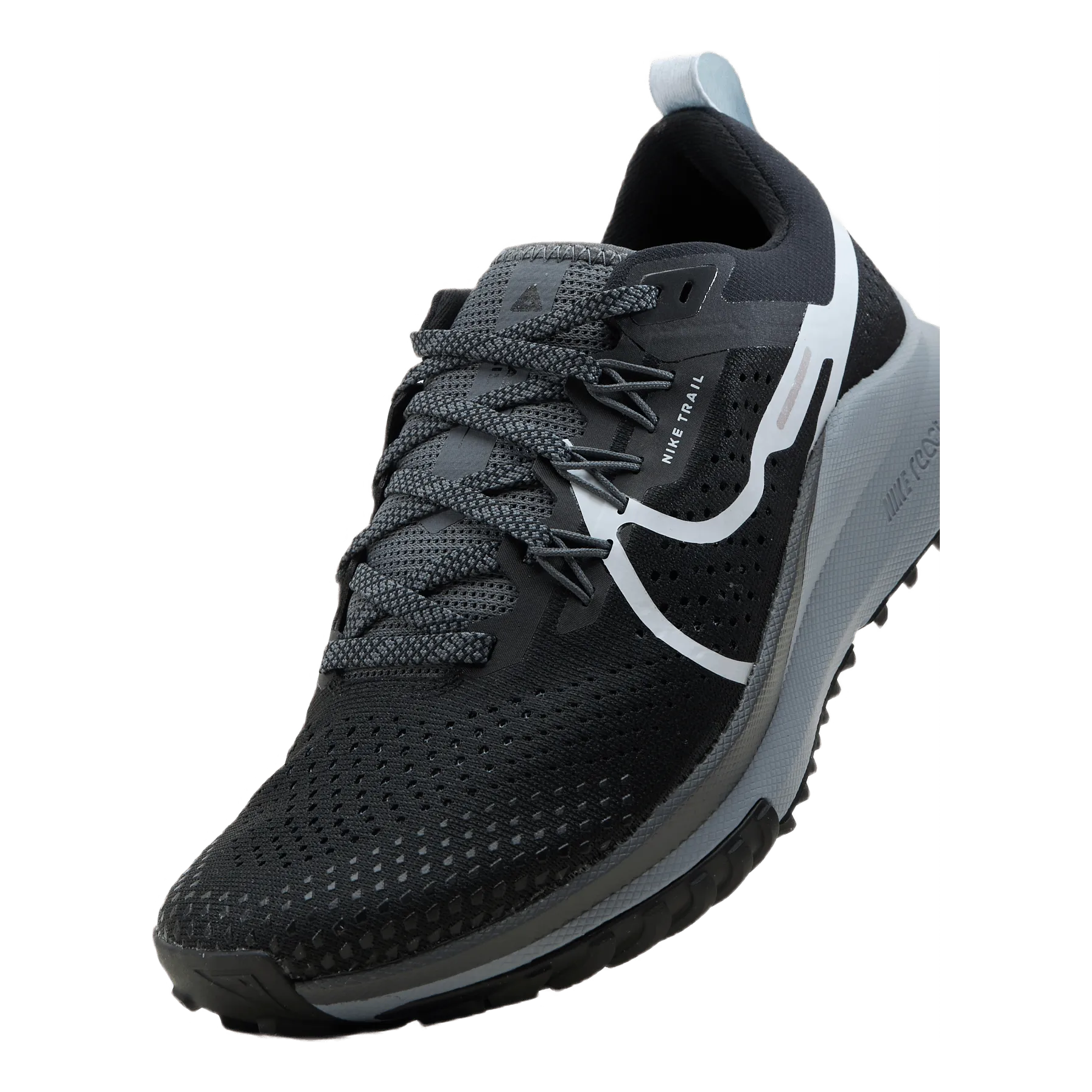 React Pegasus Trail 4 Women's Trail Running Shoes BLACK/AURA-DARK GREY-WOLF GREY