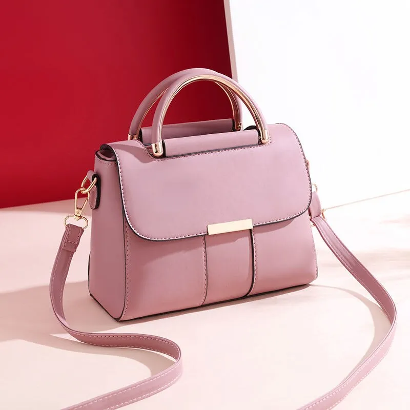 Shoulder Bag Female Crossbody Bag Women Handbag Designer Purse Backpack Fashion 2021 New PU Leather Simple All-match Solid Color