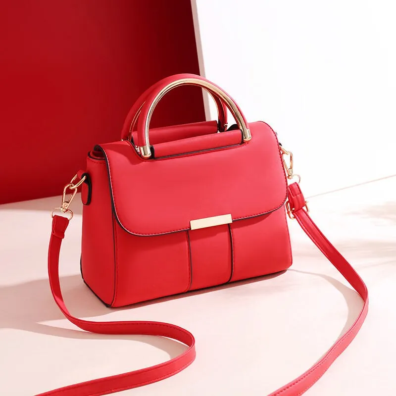 Shoulder Bag Female Crossbody Bag Women Handbag Designer Purse Backpack Fashion 2021 New PU Leather Simple All-match Solid Color