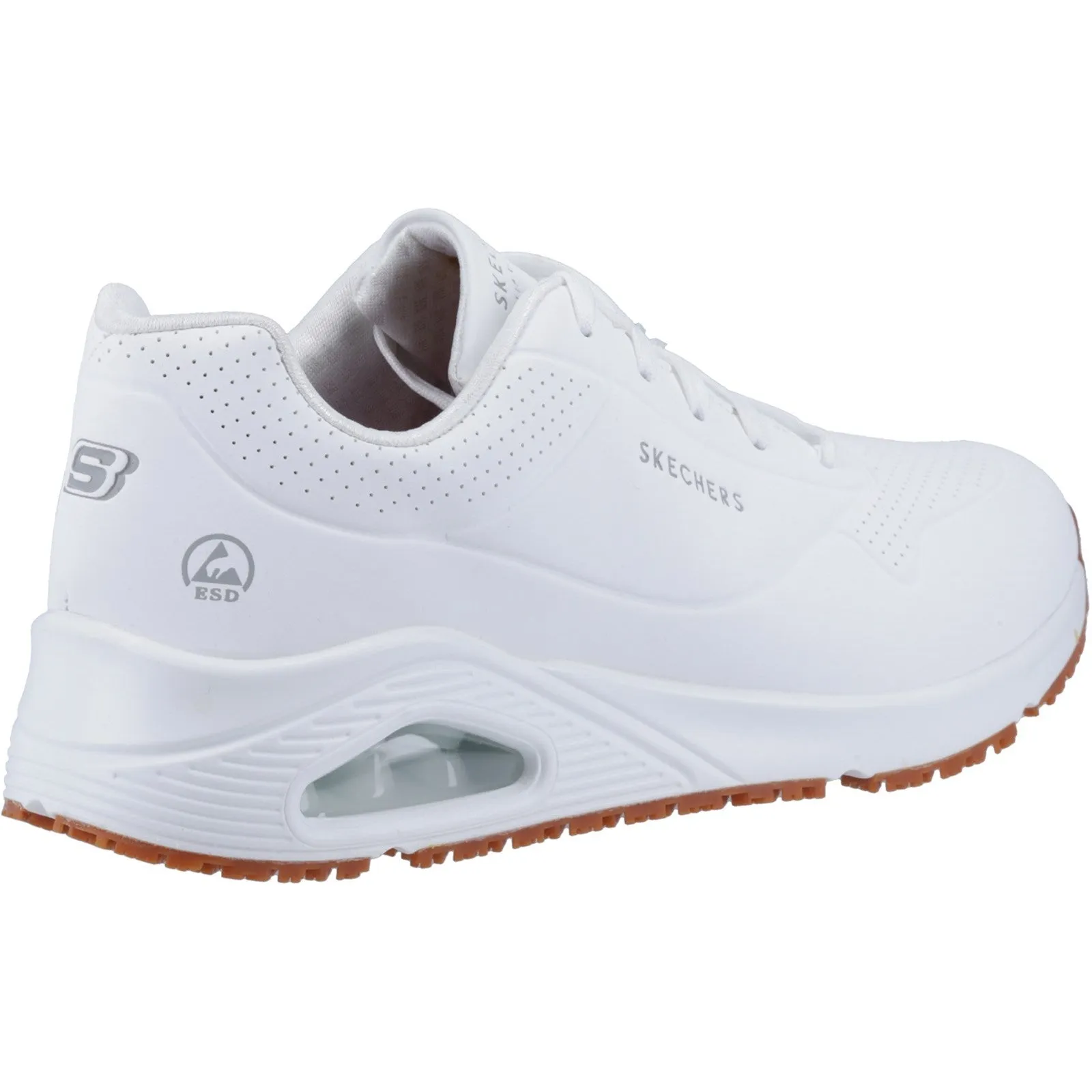 Skechers Womens Work Relaxed Fit Uno SR Safety Trainers - White