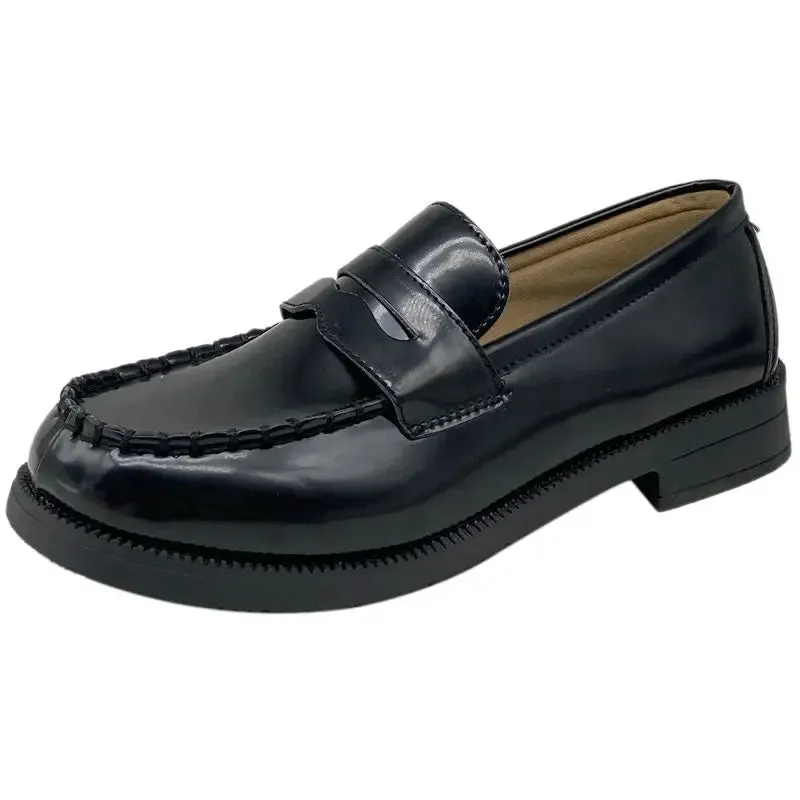 Sohiwoo Sweet Girls Lolita Japanese JK Shoes Students Mid Heels Loafers School Shallow Shoes