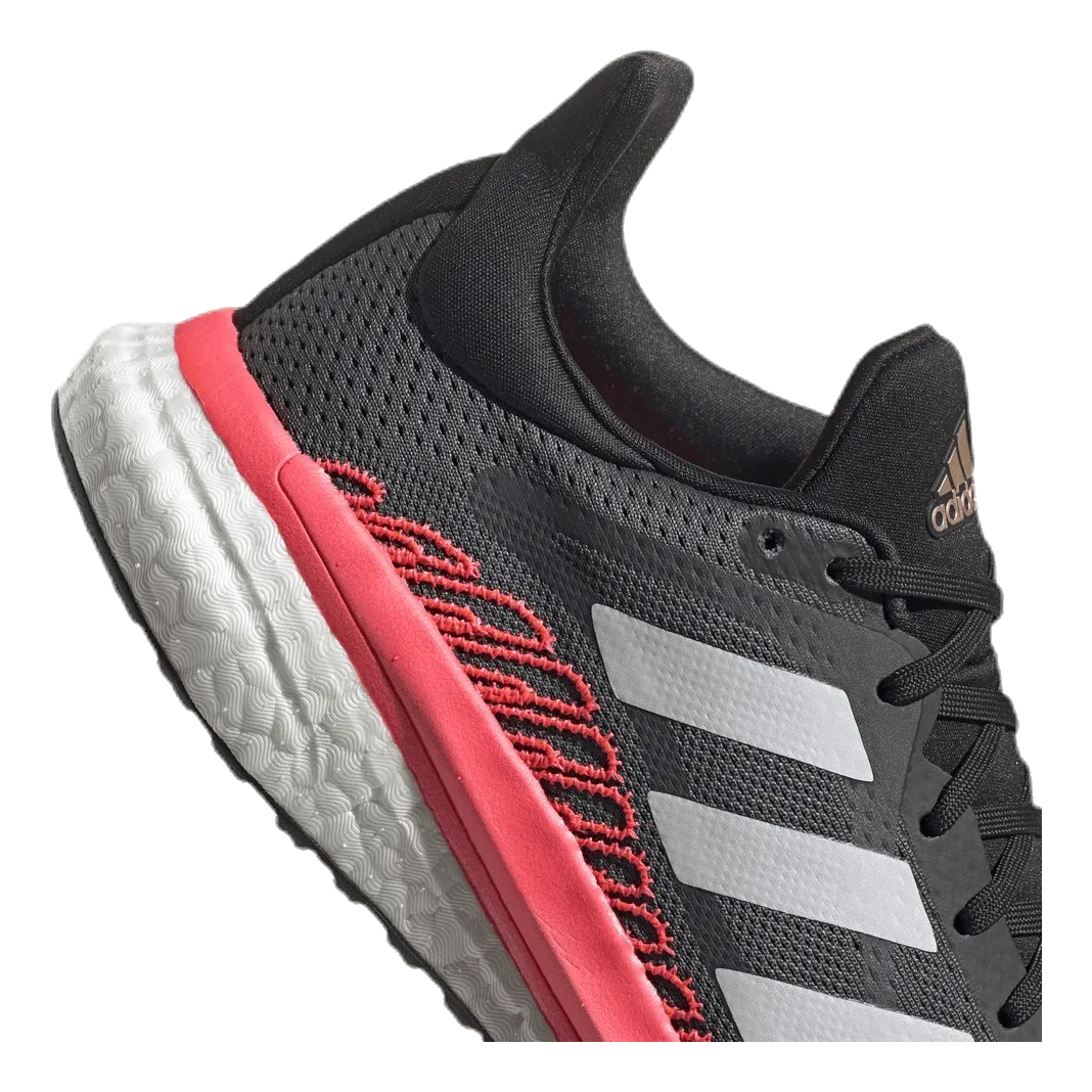 SolarGlide 3 ST Shoes Grey Five / Crystal White / Signal Pink / Coral