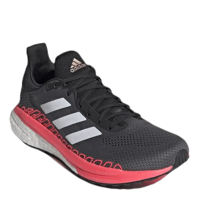 SolarGlide 3 ST Shoes Grey Five / Crystal White / Signal Pink / Coral