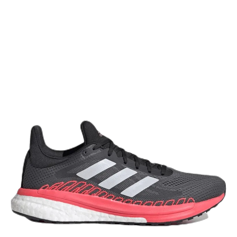 SolarGlide 3 ST Shoes Grey Five / Crystal White / Signal Pink / Coral