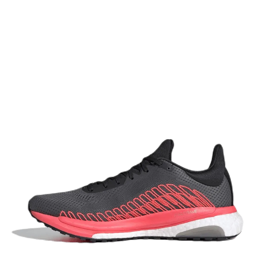 SolarGlide 3 ST Shoes Grey Five / Crystal White / Signal Pink / Coral