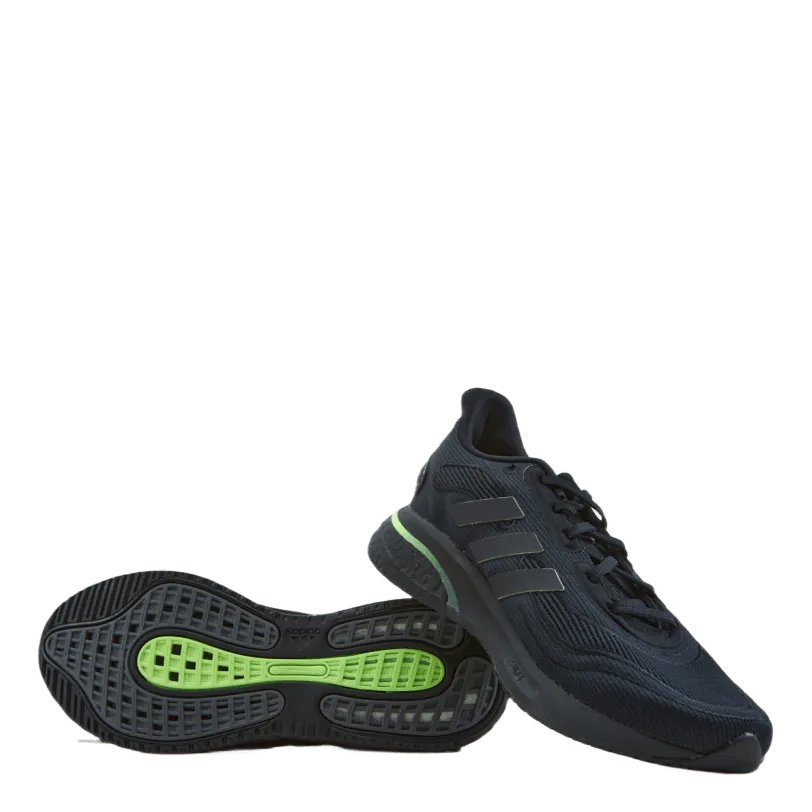 Supernova Shoes Core Black / Core Black / Signal Green