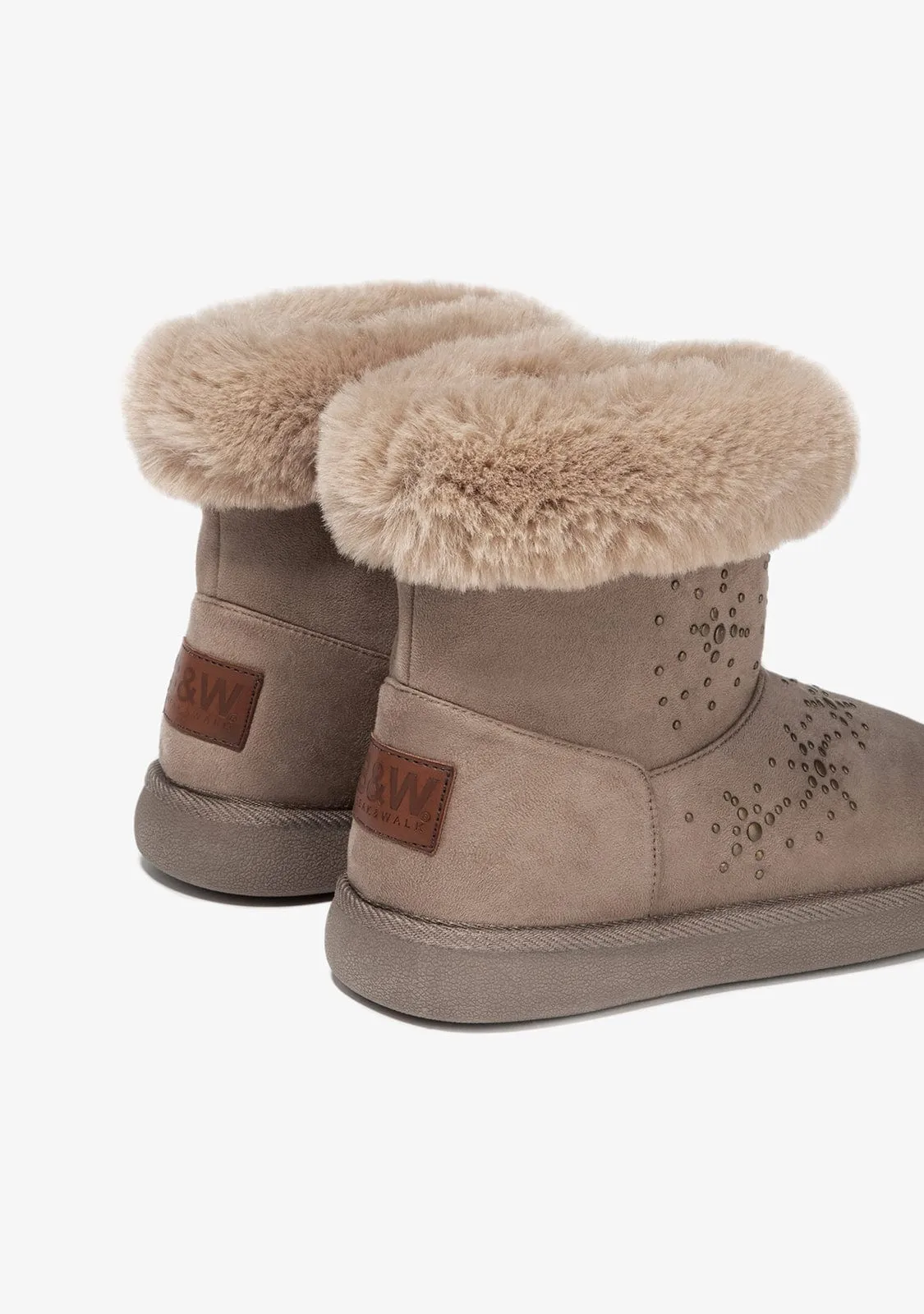 Taupe Snow B&W Australian Boots