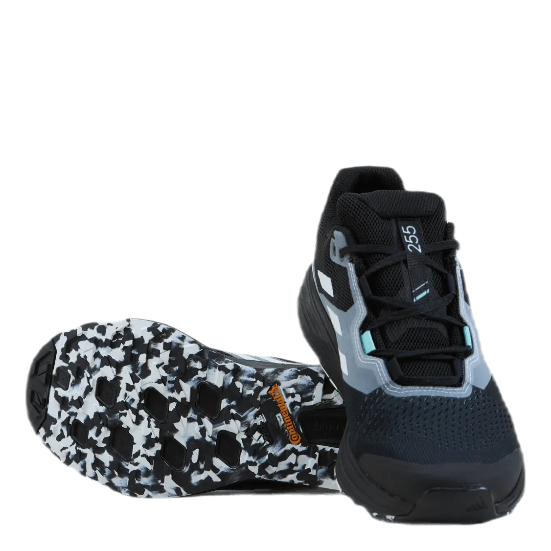 Terrex Two Flow Trail Running Shoes Core Black / Crystal White / Clear Mint