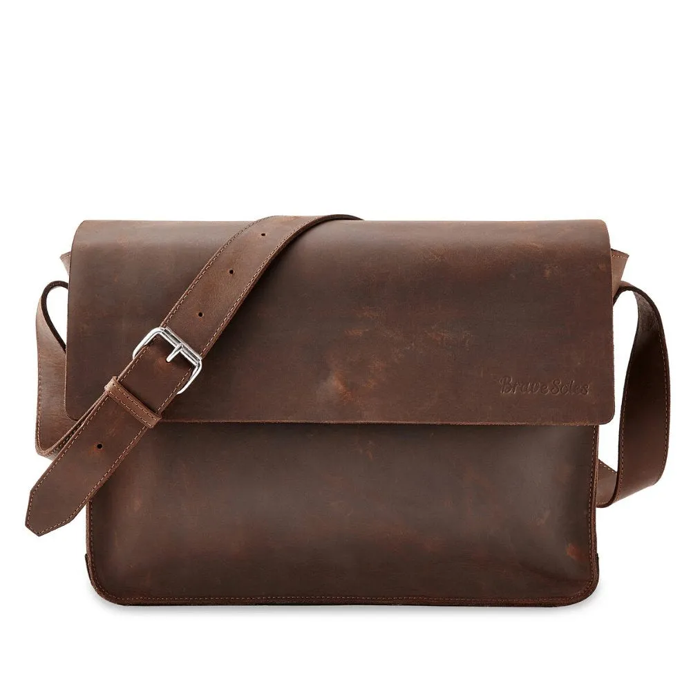 The Gabriel Leather Messenger Bag